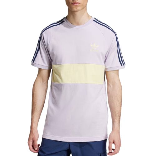 Camiseta Masculina Adidas 3 Panel Silver Dawn Powder Yellow LILAS-JD4278- -1-.jpg